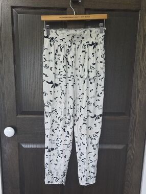 Anthropologie saltwater LUXE Black & White Printed Joggers